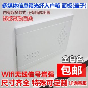 弱电箱盖板网络线光纤入户信息多媒体集线箱档板门板塑料盖子面板