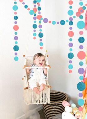 Banner Baby Ring-Paper-Garland Plant-String Diy-Decoration S