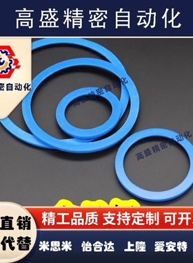 DN活接头密封圈/蓝色硅胶DIN密封垫片/卫生级O型圆螺纹橡胶活接垫