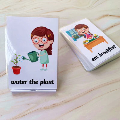 极速34pcs English Early Learning Flash Cards For Kids Daily