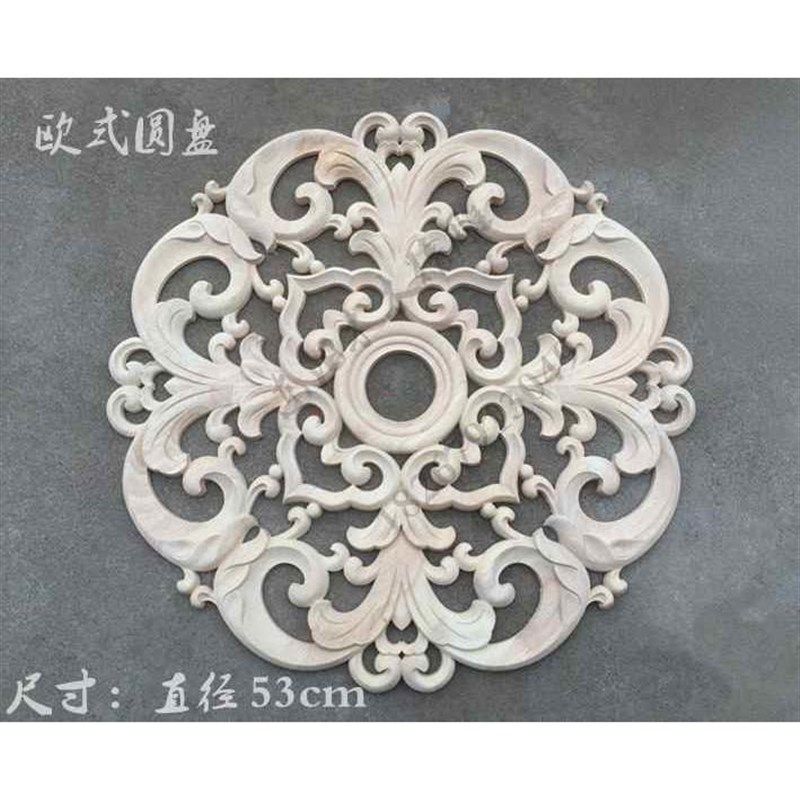 【折扣店】实木家具贴花 欧式圆盘 柜子柜门装饰门花欧式木雕花片