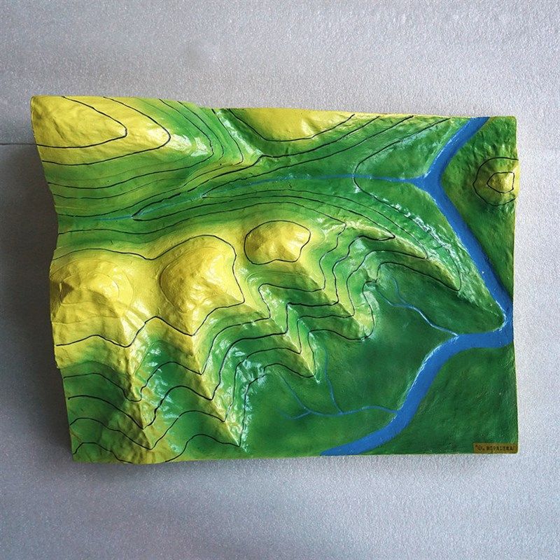 现货磁吸式大号等高线地形图判读模型3g4015中学地理地貌教学仪器