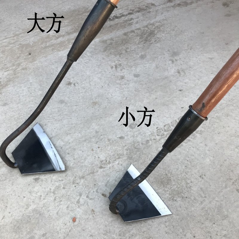 新款锄地除草h锄头铲草开荒松土农具园林园艺除草工具锰钢锄头花