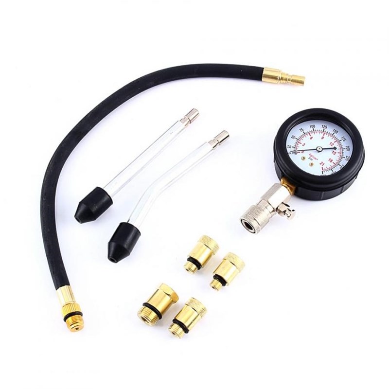 新品Pressure Meter Petrol Engine Compression Tester Test Gau