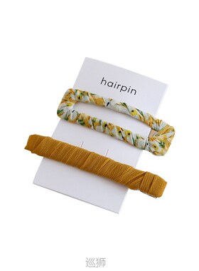 Ins net red hairpin fabric winding BB clip clip Forest Fairy