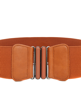 现货Wobmen Fashion Waist Belts Lady Solid Stch Elastic Wide