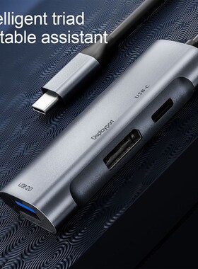 3 in 1 USB C HUB Type C Docking Station 4K@60Hz DisplayPort
