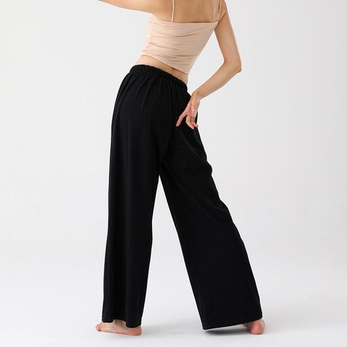 男女纯棉宽松现代舞练功裤成人中国舞古典舞练功服舞蹈阔腿裤长裤