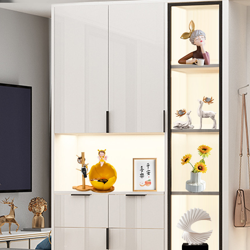 客厅红酒架摆件酒柜装饰品家A居玄关电视柜轻奢书架柜子高级感,家居饰品,户外/庭院摆件,淘宝优惠券,粉丝福利购,淘宝优惠卷