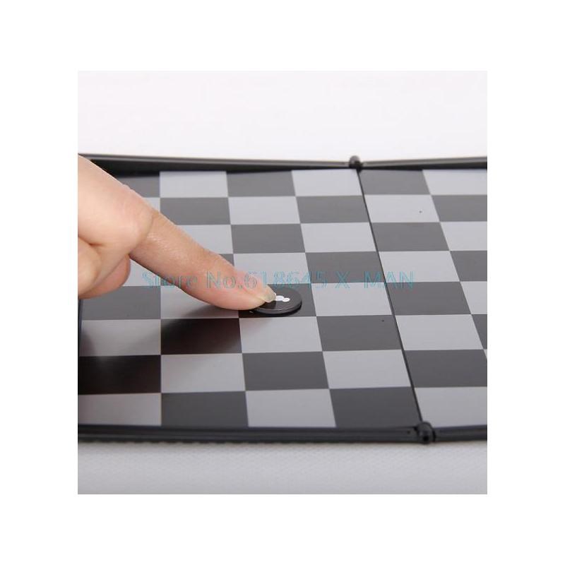 Pocket Chess Magnetic Portable Mini Checkers Set Traveler Pl