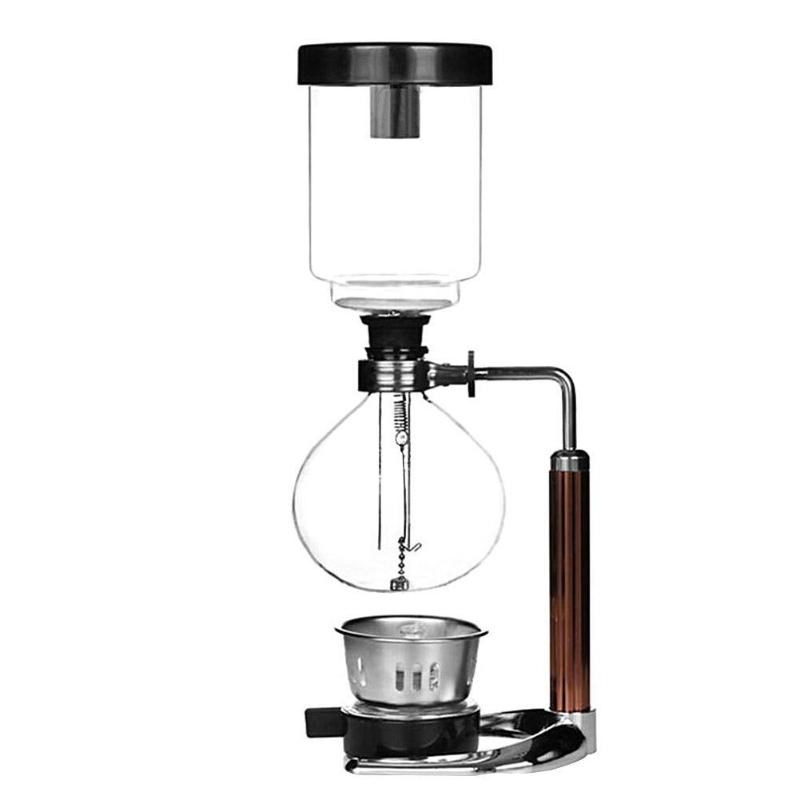 3 Cups Manual Syphon Coffee Maker Pot Hand Glass Vacuum Coff