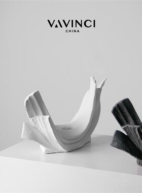 梵其新中式水f墨陶瓷摆件样板间复古摆设酒店民宿别墅展厅软装饰