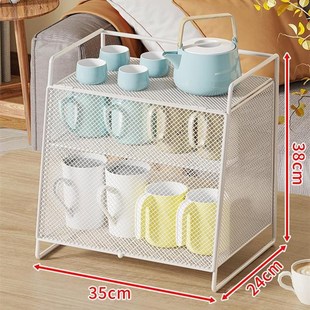 水杯置物架家用客厅柜内多功能保温杯子杯架桌面防尘大容量收纳架