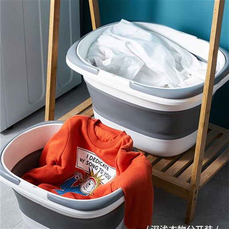 折叠盆洗衣盘洗脸盆可折叠大号家用水盆便携式旅行塑料盆子折叠桶,家庭/个人清洁工具,脸盆,淘宝优惠券,粉丝福利购,淘宝优惠卷