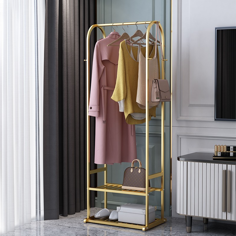 挂衣架落地卧室简易衣架家用挂衣服架子挂包架简约现代轻奢衣帽架