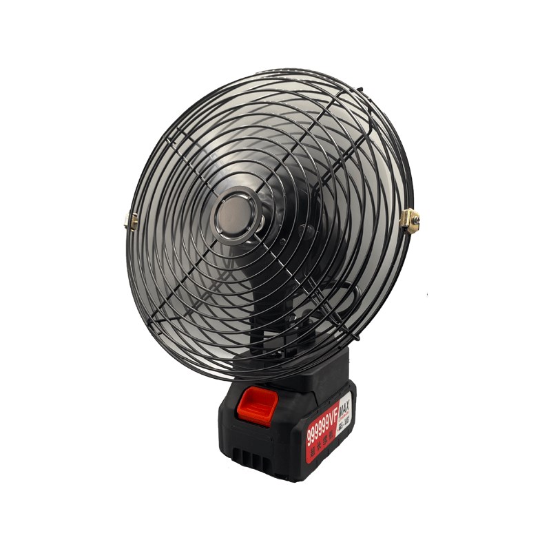 家用锂电池电风扇充电式小型大风力户外摆摊便携式蓄电池无线台扇