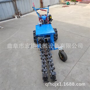 液压升降链条挖沟机 手扶35宽链条开沟机 工程埋管开槽机价格