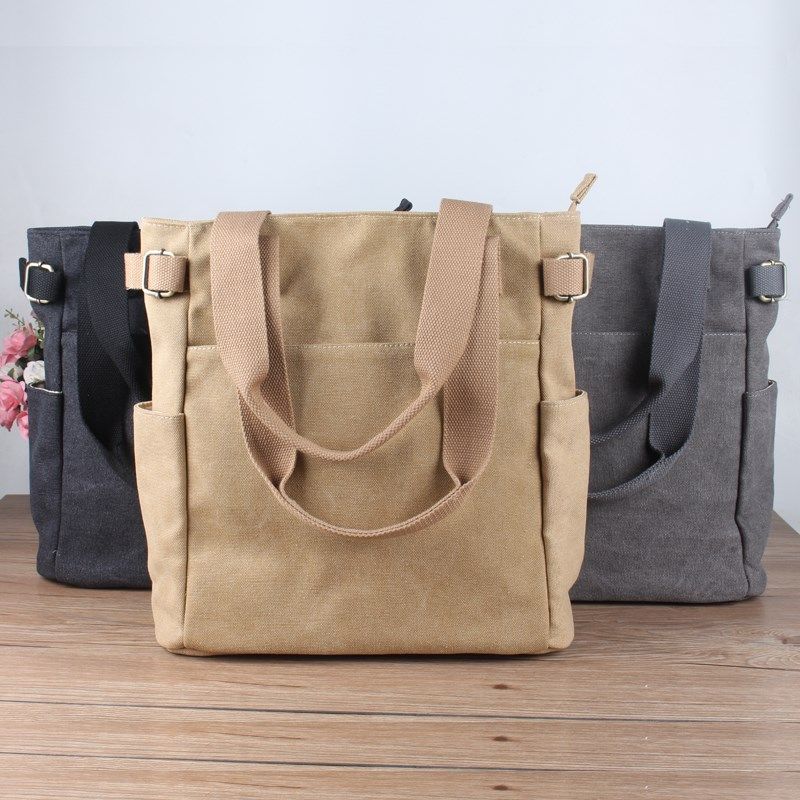 包包女2025新款大容量女包帆布包春夏男士单肩包手提文件包通勤,箱包皮具/热销女包/男包,时尚帆布包,淘宝优惠券,粉丝福利购,淘宝优惠卷