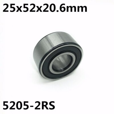 现货5205-2RS 25x52x20.6 mm Double rowH angular contact beari