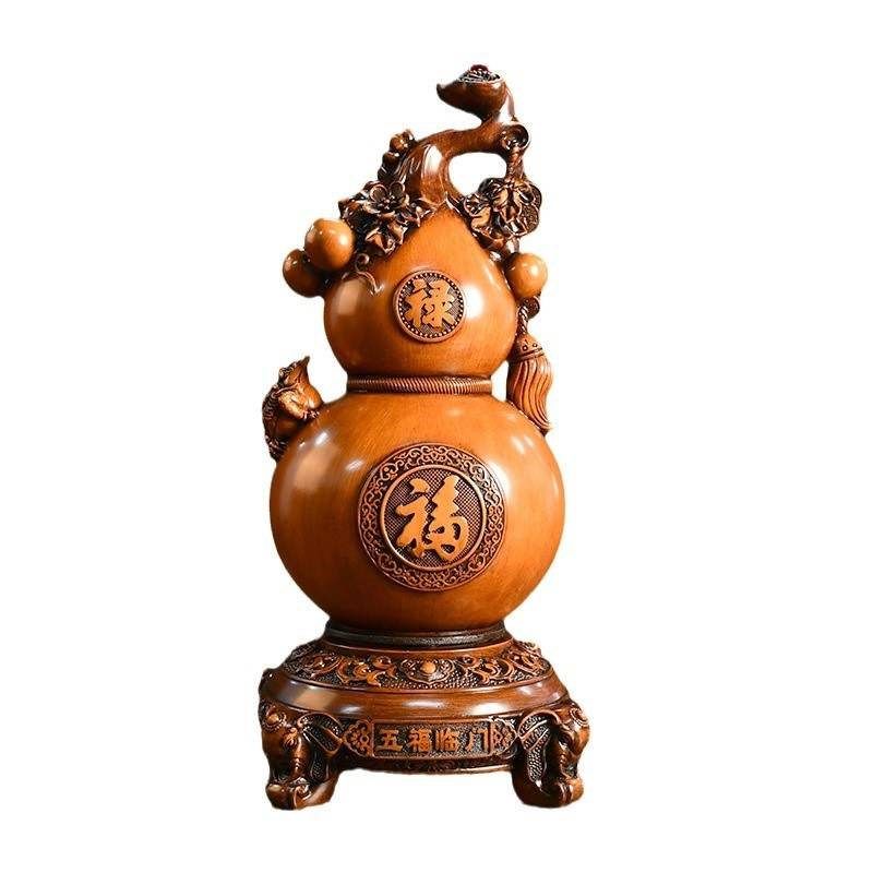 招财葫芦摆件玄关大号客厅电视酒柜装饰办公室品乔迁开业送礼