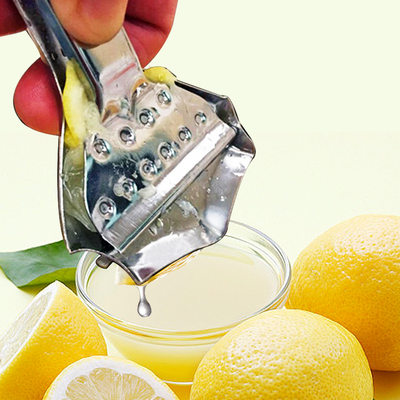 不锈钢柠檬夹手动果汁挤压器家用餐厅用海鲜汁榨汁器厨具餐具夹子