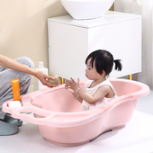 婴儿洗澡沐浴盆桶坐躺大号加厚家用新生幼儿童小孩大童宝宝泡现货