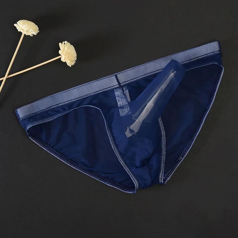 Underwear Men Sexy Elephant Nose Briefs Ultra-thin Mesh Biki