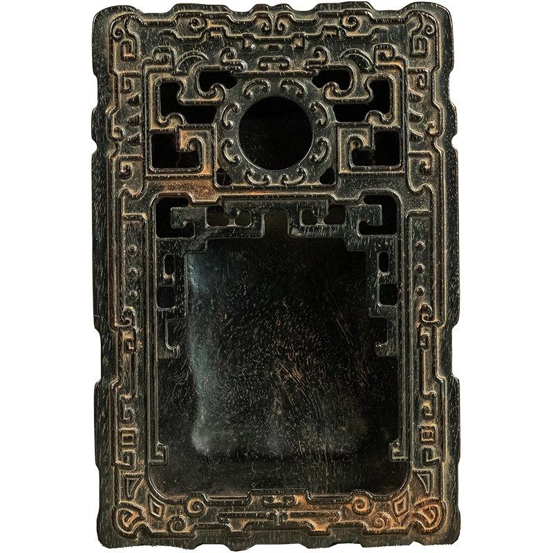 清代紫檀木雕云雷纹砚老文玩古董收藏文房四宝小叶紫檀砚台摆件,家居饰品,装饰摆件,淘宝优惠券,粉丝福利购,淘宝优惠卷