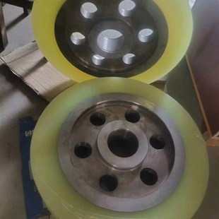 非标定制五金零件不锈钢滚轮铝质滑轮聚氨酯包胶轮包胶螺丝调偏轮