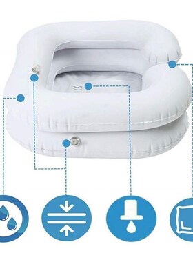 Portable Pvc Inflatable Wash Basin Bathtubs Hair Washing Ba