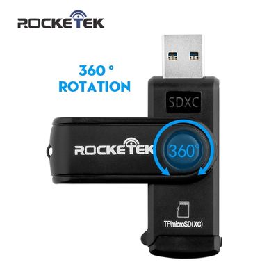 速发Rocketek same time read 2 cards USB 3.0 Memory Card Read