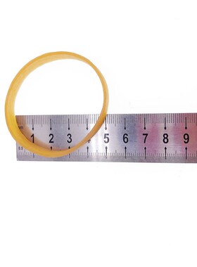 直径50*10一j次性透明黄色橡胶圈牛皮筋橡胶橡皮圈办公橡皮筋 直