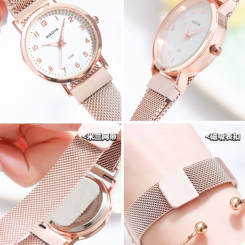 速发Likeu Korean-style rose gold quartz Watche for Women Cas