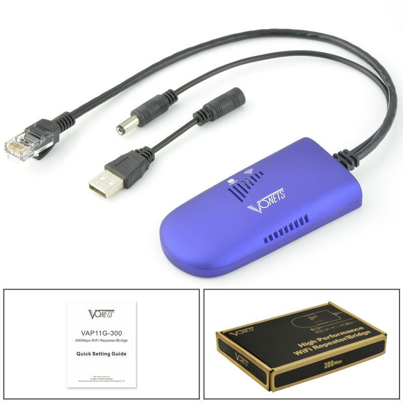 推荐Vonets VAP11G-300 RJ45 Mini Wifi Wireless Bridge Wifi Re