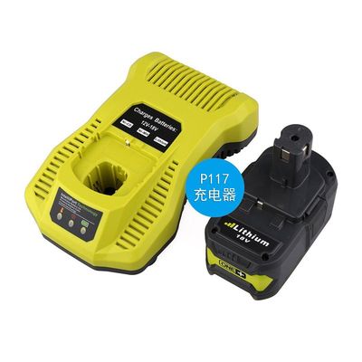 p108ryobi利优比充电器18v锂电池良明替代1N17电钻p117原装适用于