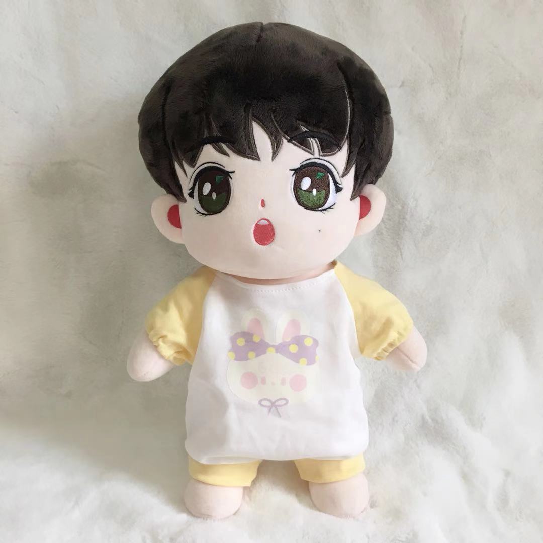 现货娃衣40cm棉花娃娃衣服连x体T恤40厘米玩偶公仔爬爬服睡衣套装