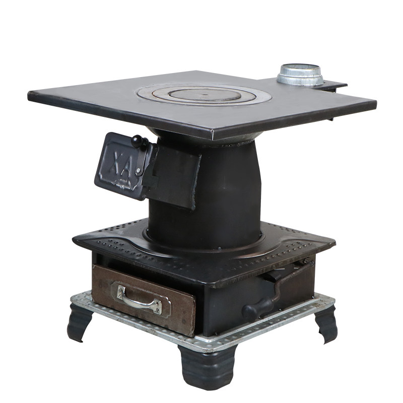 加厚柴煤两用取暖炉家用柴火节能户外农村柴火灶柴火烧柴室内烧煤