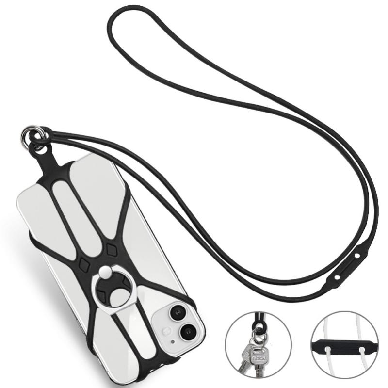 厂家Multifunction Silicone Mobile Phone Lanyard HoldXer Cove