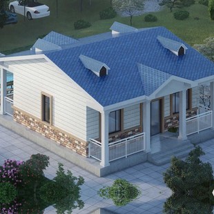 轻钢别墅龙骨材料加工钢结构房屋集成别墅移动房住人集装箱房