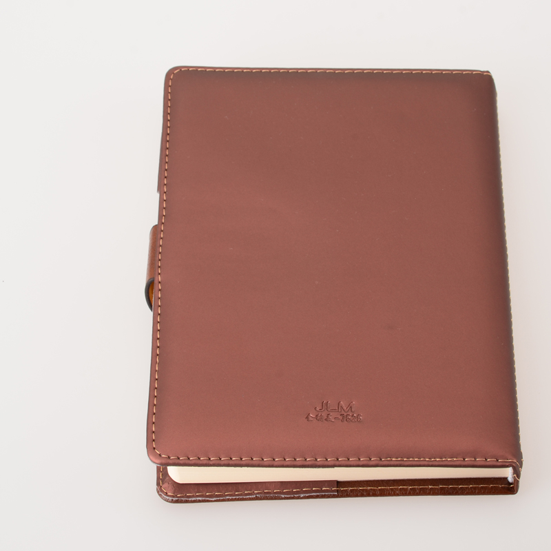 高档商务办公b5黑色皮o面记事本复古笔记本子文具定制广告印刷log