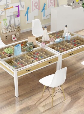 幼儿园美术桌绘画桌小学生培训班桌椅少儿手工设计抽屉桌画室桌子