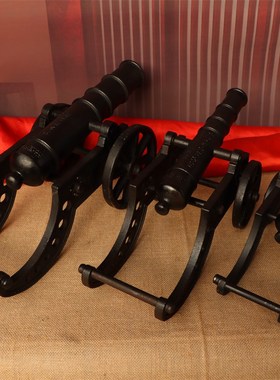 工艺铁大炮仿古大炮清代风水大炮红衣大炮大炮模型林则徐大炮摆件