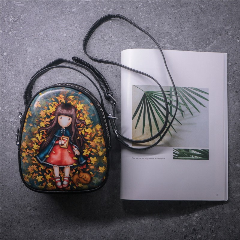 斜挎包女韩版新款可爱卡通女手机包网红小包时尚百搭大容量单肩包