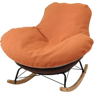 网红龙虾摇椅单人沙发垫单个椅子替换套罩盖布摇椅懒人躺椅垫坐垫