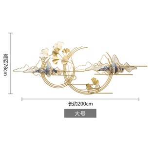 饰墙饰壁饰创意墙面 直销新中式 江山大业n招财轻奢客厅沙发背景装