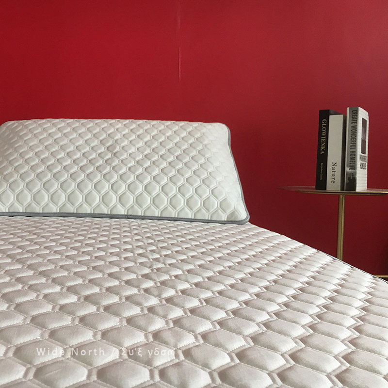 一触即凉进口冰丝空调席高冷可机洗防刮划泰国天然乳胶凉席三件套