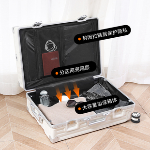 行李箱男学生e密码箱24寸女多功能充电行旅箱拉杆箱2023新款皮箱