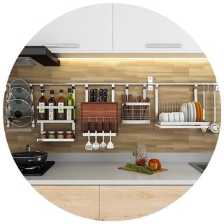 现货速发厨房置物架304不锈钢壁挂墙可爱味料锅盖碗碟厨具收纳层