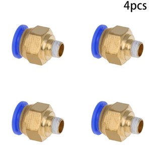 Connector Quick Blue Threaded Pneumatic Plastic Fitt 10pcs