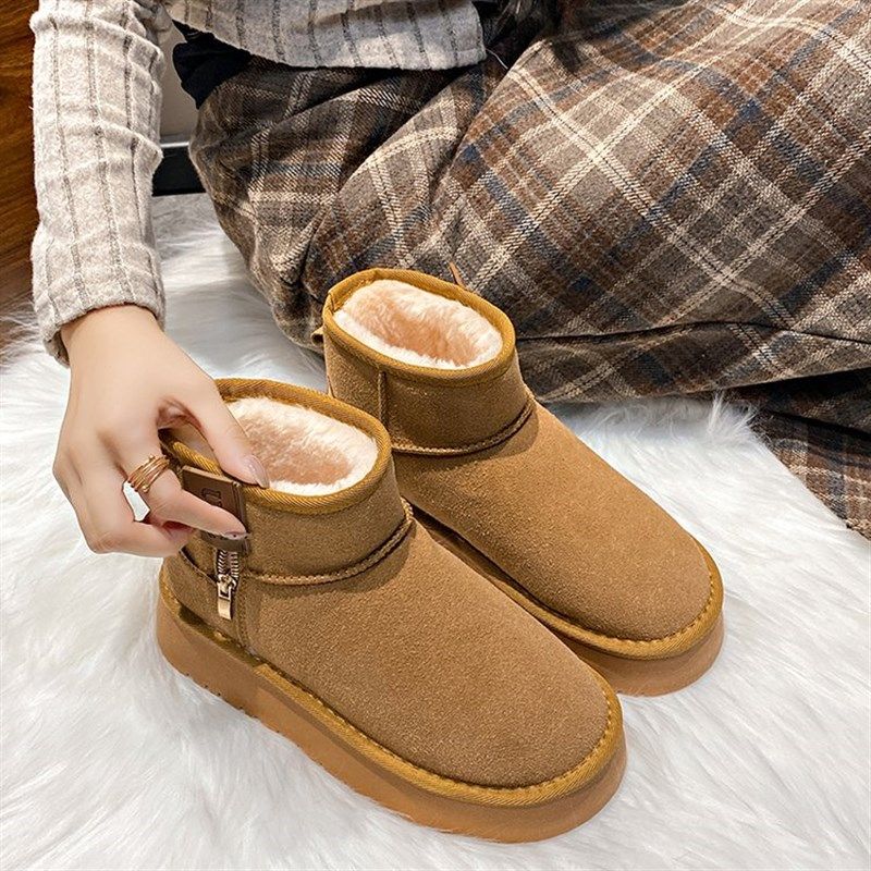 雪地靴女款2024新款冬季女鞋厚底增高棉靴加绒加厚防水保暖棉鞋子,女鞋,时尚雪地靴,淘宝优惠券,粉丝福利购,淘宝优惠卷